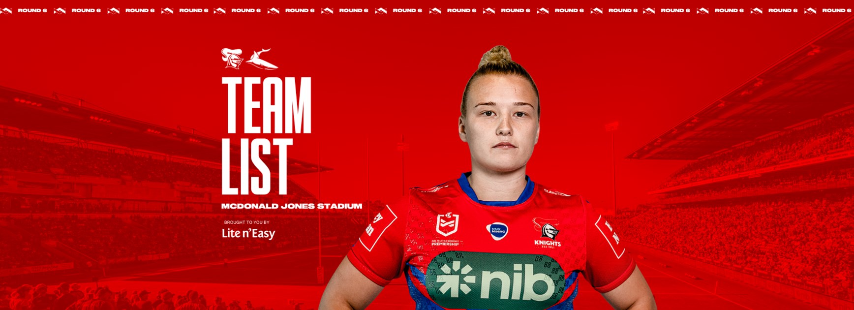 Knights v Sharks Round 6 NRLW team list