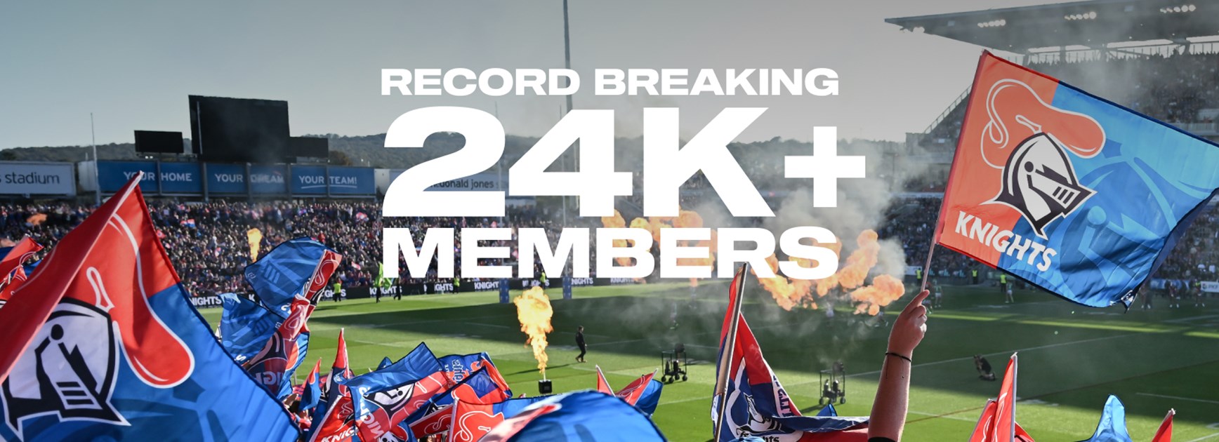 Newcastle Knights celebrate historic Membership Record
