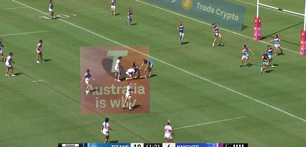 Katelyn Vaha’akolo gets the Knights level