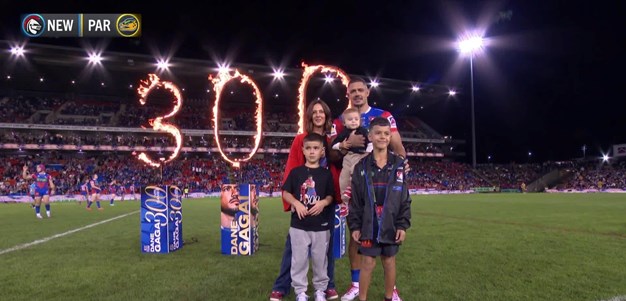 Gagai takes the field for game 300